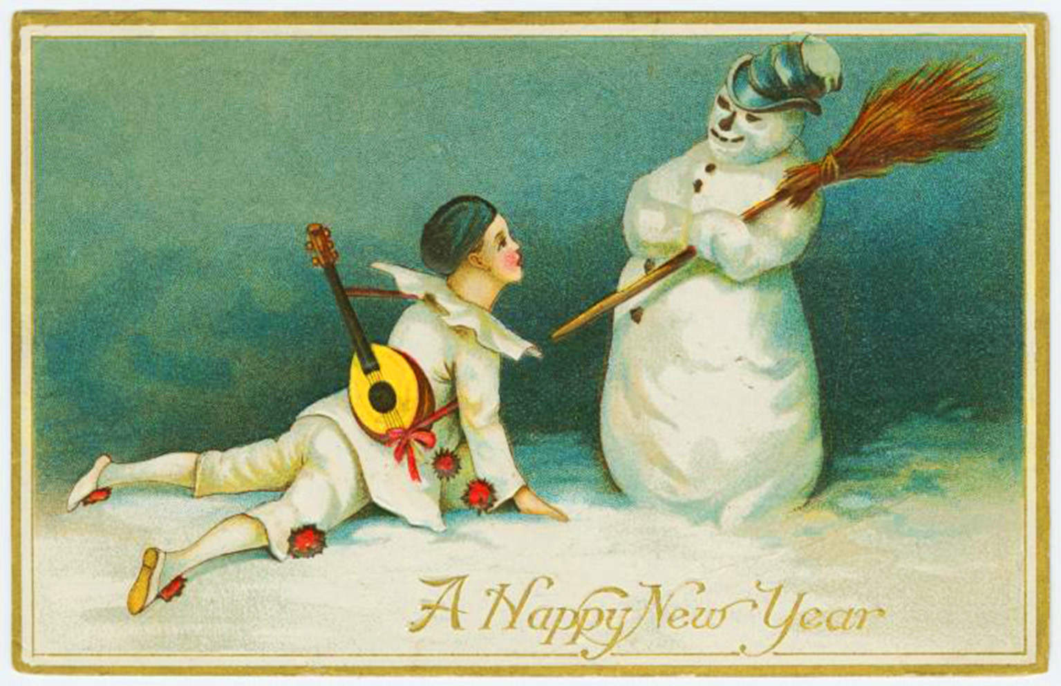 Винтажные открытки с новым годом